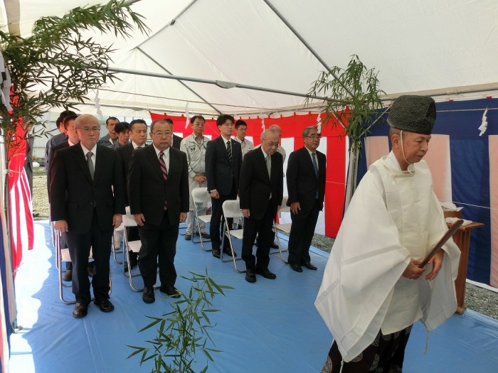 地鎮祭の様子