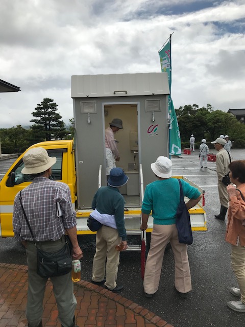 車載式（移動式）トイレ実演